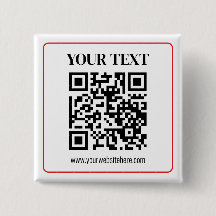 Código QR simples preto e branco com borda vermelh