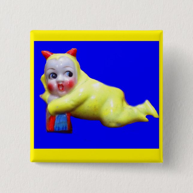 Bóton Quadrado 5.08cm coisinha de merda (Frente)