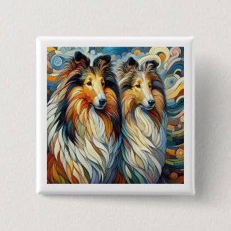 Bóton Quadrado 5.08cm Collie Paw Casso
