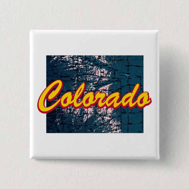 Bóton Quadrado 5.08cm Colorado (Frente)