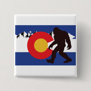 Bóton Quadrado 5.08cm Colorado Flag Bigfoot