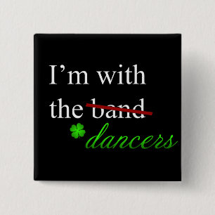 Bóton Quadrado 5.08cm Com o botão 1 dos dançarinos