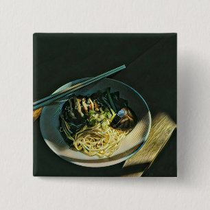 Bóton Quadrado 5.08cm Comidas japonesas