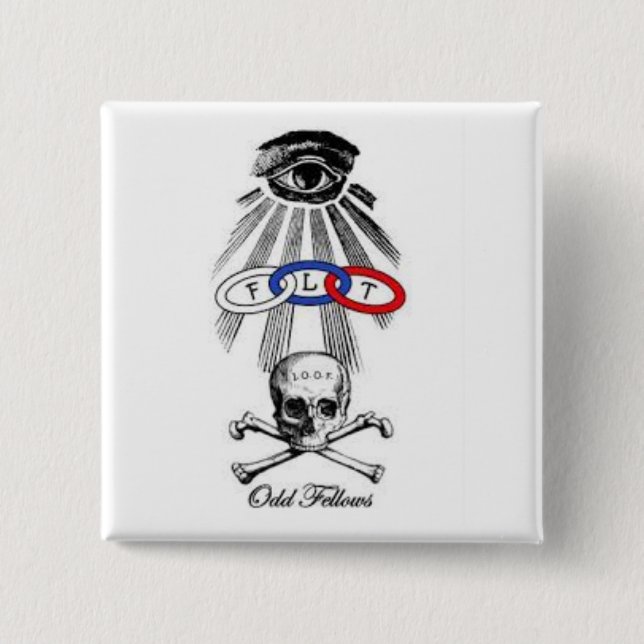 Bóton Quadrado 5.08cm companheiros impares (Frente)