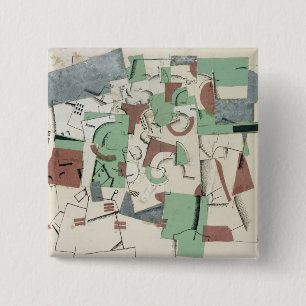 Bóton Quadrado 5.08cm Composição, c.1920