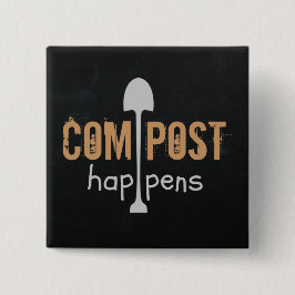 Bóton Quadrado 5.08cm Compostar Acontece