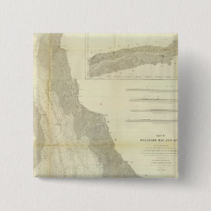 Bóton Quadrado 5.08cm Composto Delaware Bay, Rio