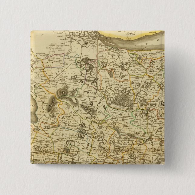 Bóton Quadrado 5.08cm Composto Fife, Kinross (Frente)