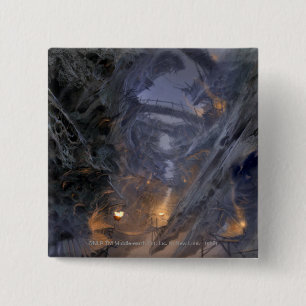 Bóton Quadrado 5.08cm Conceito de Cidade de Goblin - Pontes