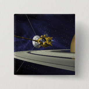 Bóton Quadrado 5.08cm Conceito dos artistas de Cassini
