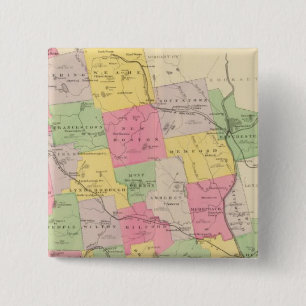 Bóton Quadrado 5.08cm Condado de Hillsborough