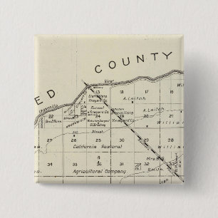 Bóton Quadrado 5.08cm Condado de Madera, Califórnia 2