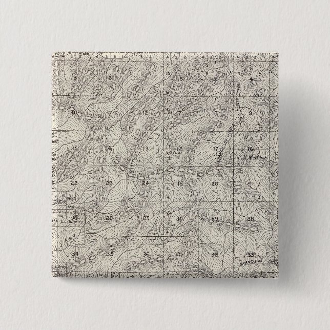 Bóton Quadrado 5.08cm Condado de Madera, Califórnia 7 (Frente)