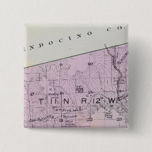 Bóton Quadrado 5.08cm Condado de Sonoma, Califórnia 24