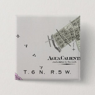 Bóton Quadrado 5.08cm Condado de Sonoma, Califórnia 6