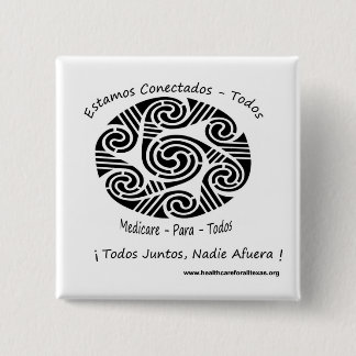 Bóton Quadrado 5.08cm Conectados Todos