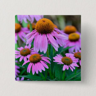 Bóton Quadrado 5.08cm Coneflower