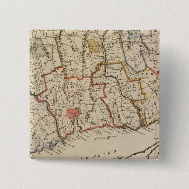 Bóton Quadrado 5.08cm Conexão (Frente)