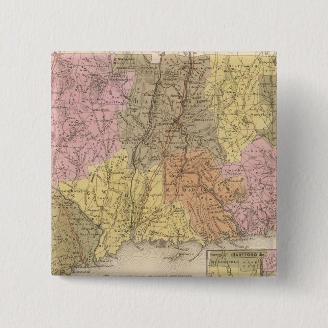 Bóton Quadrado 5.08cm Conexão 8 (Frente)