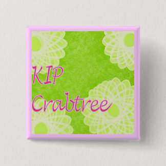 Bóton Quadrado 5.08cm Confecção de malhas de Crabtree do KIP