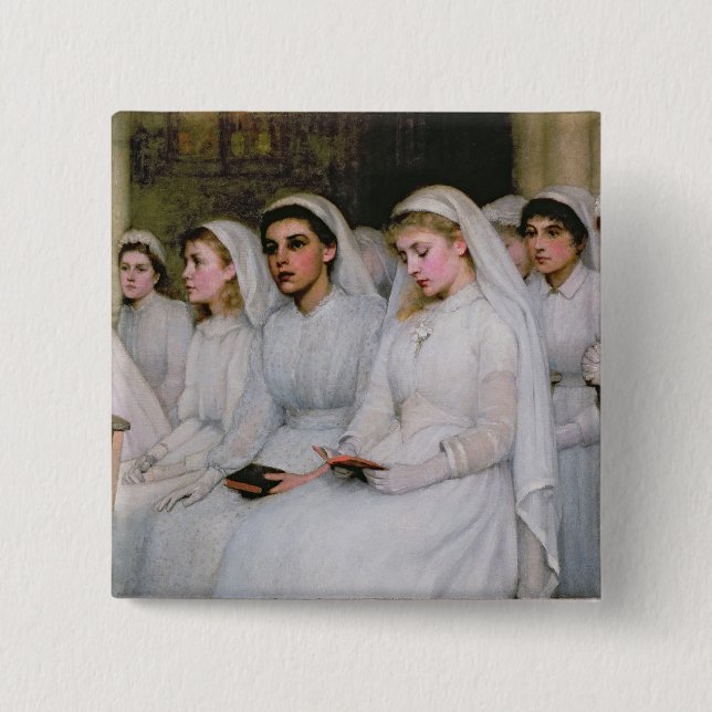 Bóton Quadrado 5.08cm Confirmação (Frente)