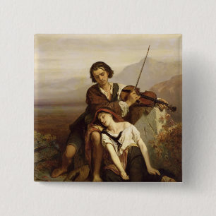 Bóton Quadrado 5.08cm Conforto no sofrimento, c.1852