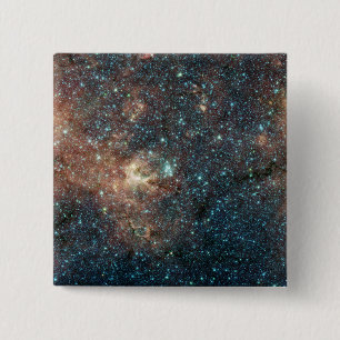 Bóton Quadrado 5.08cm Conjunto de estrela maciço