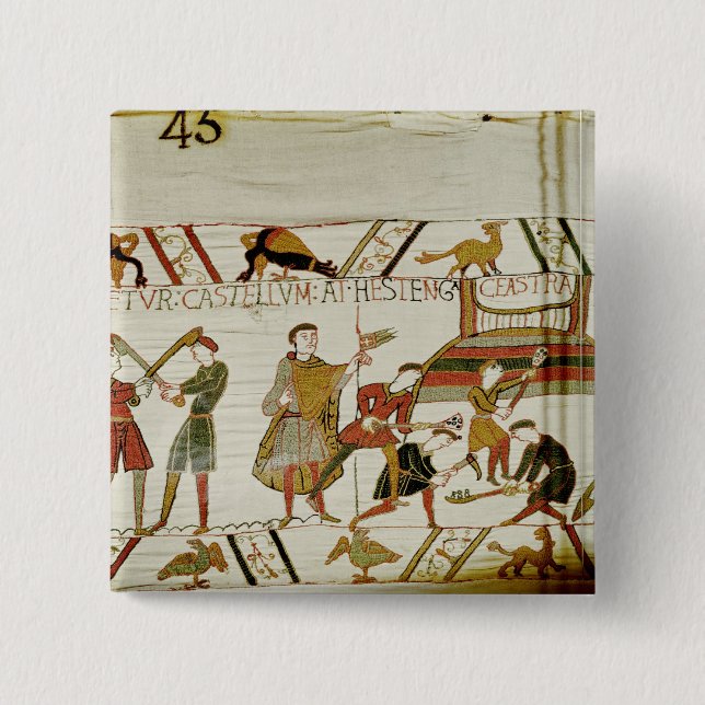 Bóton Quadrado 5.08cm Constroem os fortifications (Frente)