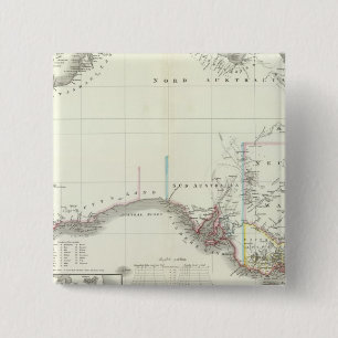 Bóton Quadrado 5.08cm Continente Austral