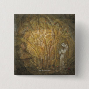 Bóton Quadrado 5.08cm Conto de fadas