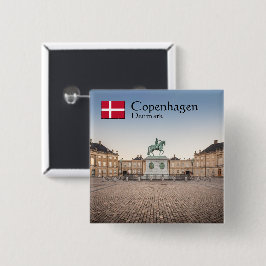 Bóton Quadrado 5.08cm Copenhaga Dinamarca