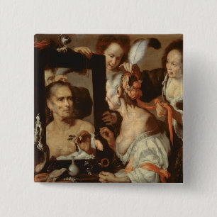 Bóton Quadrado 5.08cm Coquette idoso