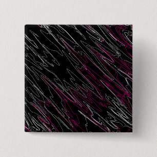 Bóton Quadrado 5.08cm Cor-de-rosa preto embutido