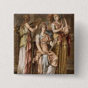 Bóton Quadrado 5.08cm Coro das mulheres israelitas, trajes para "Esther"