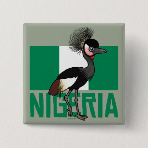 Bóton Quadrado 5.08cm Coroar-Guindaste preto de Nigéria