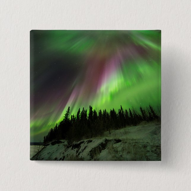 Bóton Quadrado 5.08cm Corona Aurora (Frente)