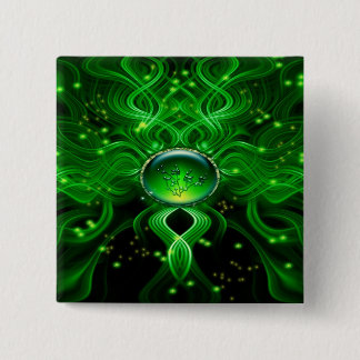 Bóton Quadrado 5.08cm Córrego da vida de Gaia