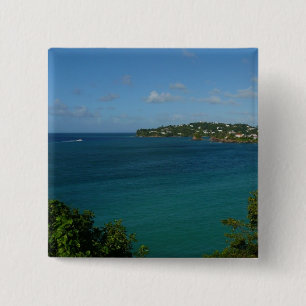 Bóton Quadrado 5.08cm Costa das Ruas. Lucia Caribe Foto de Férias