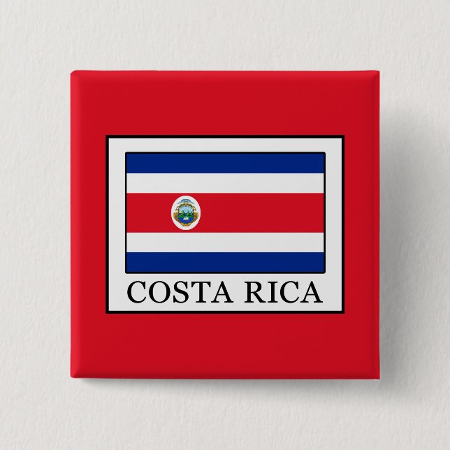 Bóton Quadrado 5.08cm Costa Rica (Frente)