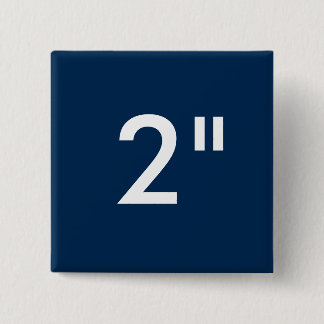 Bóton Quadrado 5.08cm Costume 2" modelo quadrado do vazio do botão da