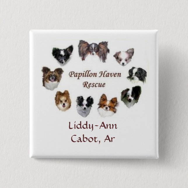 Bóton Quadrado 5.08cm Crachá da identificação do RAP (Frente)