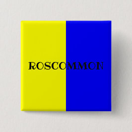 Bóton Quadrado 5.08cm Crachá de Sinalizador de Roscommon