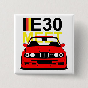 Bóton Quadrado 5.08cm Crachá do botão da reunião de BMW E30
