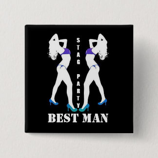 BÓTON QUADRADO 5.08CM CRACHÁ DO PARTIDO DE VEADO