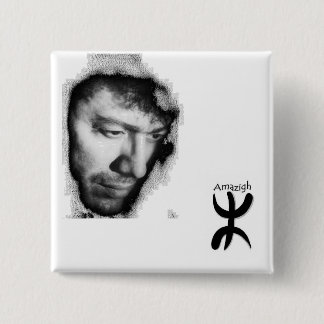 Bóton Quadrado 5.08cm Crachá Matoub Lounès