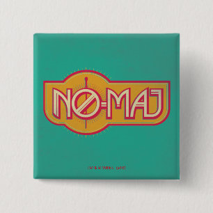 Bóton Quadrado 5.08cm Crachá Red & Yellow NO-MAJ™