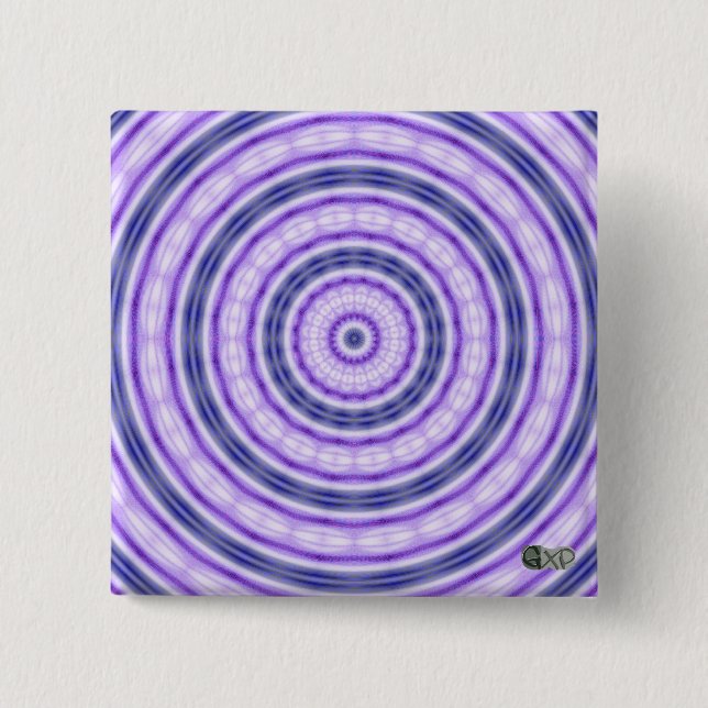 Bóton Quadrado 5.08cm Crachá Roxo (Frente)