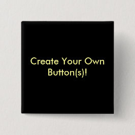 Bóton Quadrado 5.08cm Criar seus próprios botões!