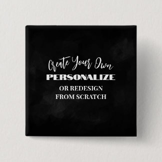 Bóton Quadrado 5.08cm Crie seu próprio - botão personalizado Design a