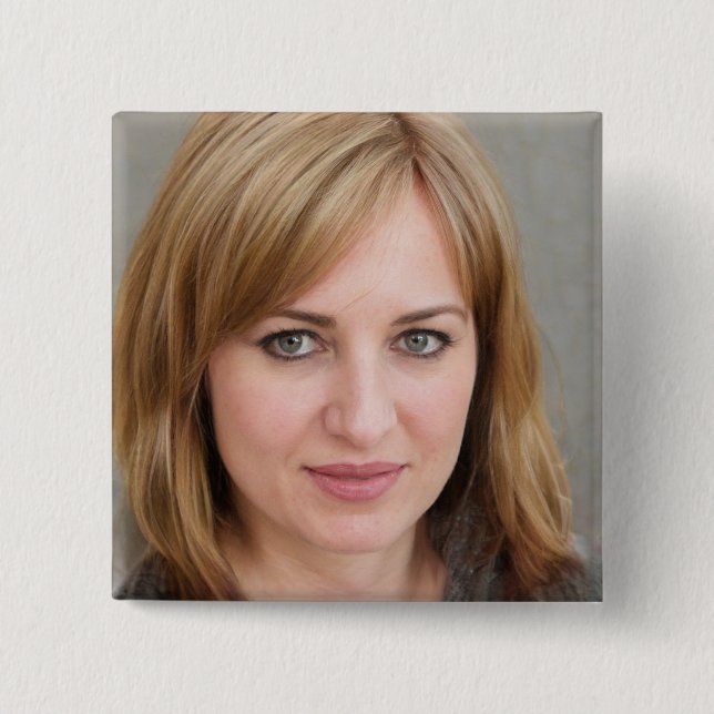 Bóton Quadrado 5.08cm Crie sua própria foto do ventilador (Frente)